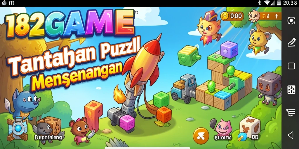 Tampilan gameplay Puzzle yang seru dan menantang.