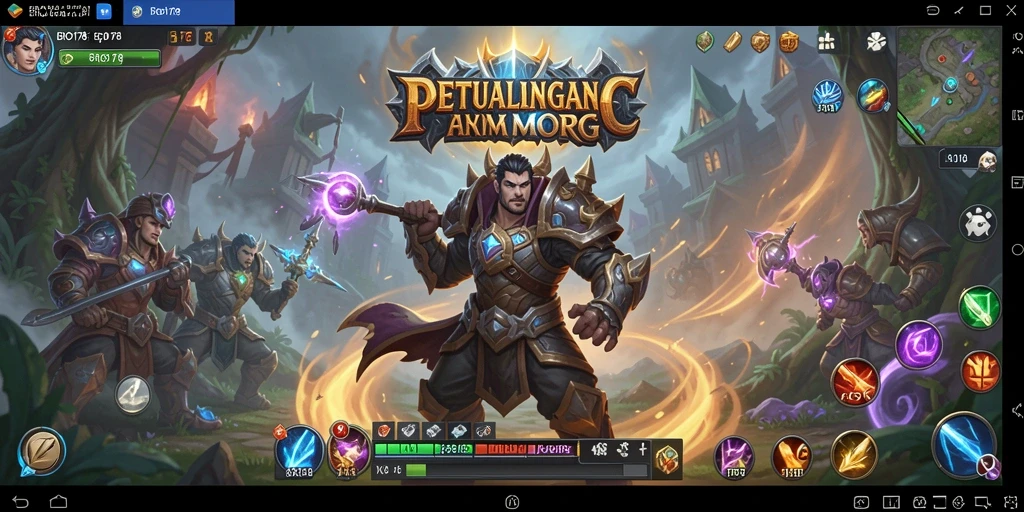 Tangkapan layar menunjukkan aksi seru dalam pertempuran MMORPG.
