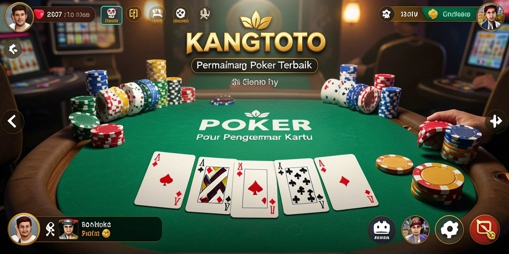 Tampilan gameplay KANGTOTO yang seru dan mendebarkan di Poker.