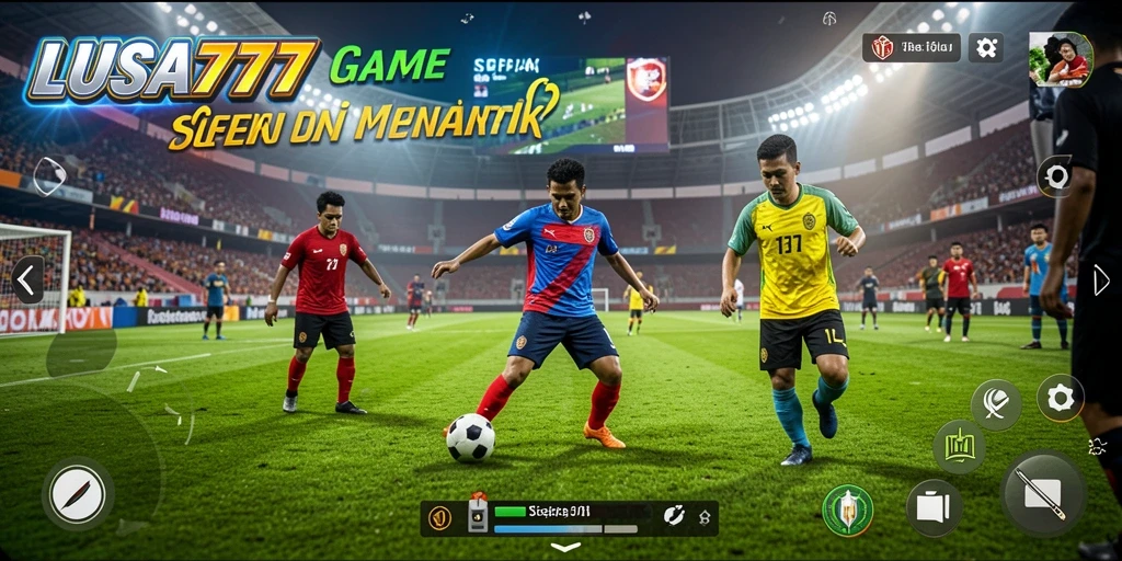 Tampilan gameplay seru sepak bola di LUSA777.